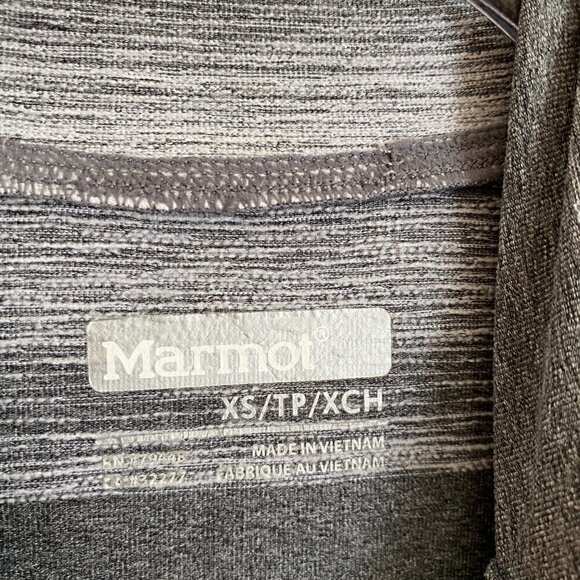 Marmot Hooded Running Pullover Gray Stripe XS - Picture 8 of 11
